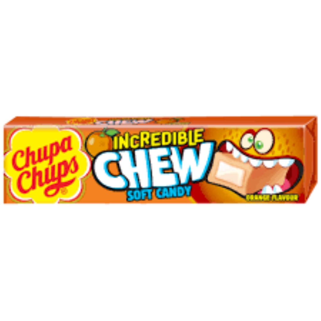 CHUPA CHUPS INCREDIBLE CHEW ORANGE 45G